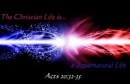 Making the supernatural your lifestyle …